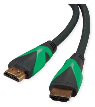 ROTRONIC-SECOMP Roline Green - Ultra High Speed - HDMI-Kabel mit Ethernet - HDMI männlich zu HDMI männlich - 2 m von LumaTech