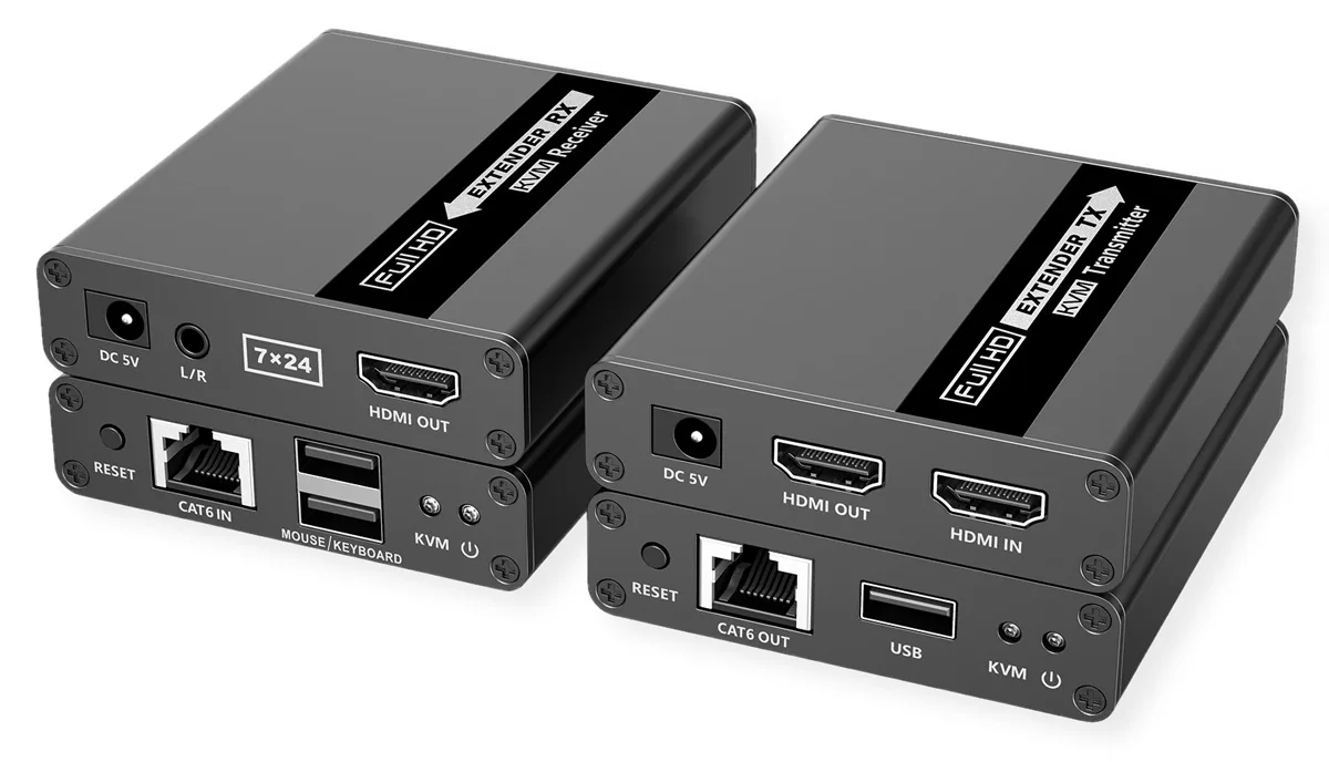 ROTRONIC-SECOMP VALUE - KVM-/Audio-Extender - über CAT 5e/6 - USB, Ansicht 2