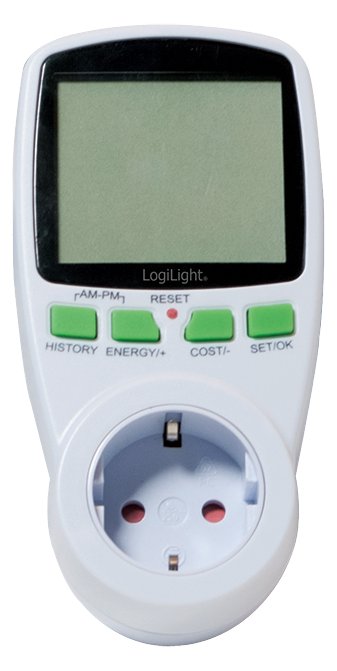 LogiLink EM0003 - AC - 16 A - 0,000 - 9999 Hz - 3680 W - 3,6 V - 5 - 40 °C