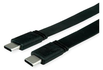 ROTRONIC-SECOMP VALUE - USB-Kabel - USB-C (M) zu USB-C (M) - USB4 Gen 3 - 20 V - 5 A - 50 cm - flach von LumaTech