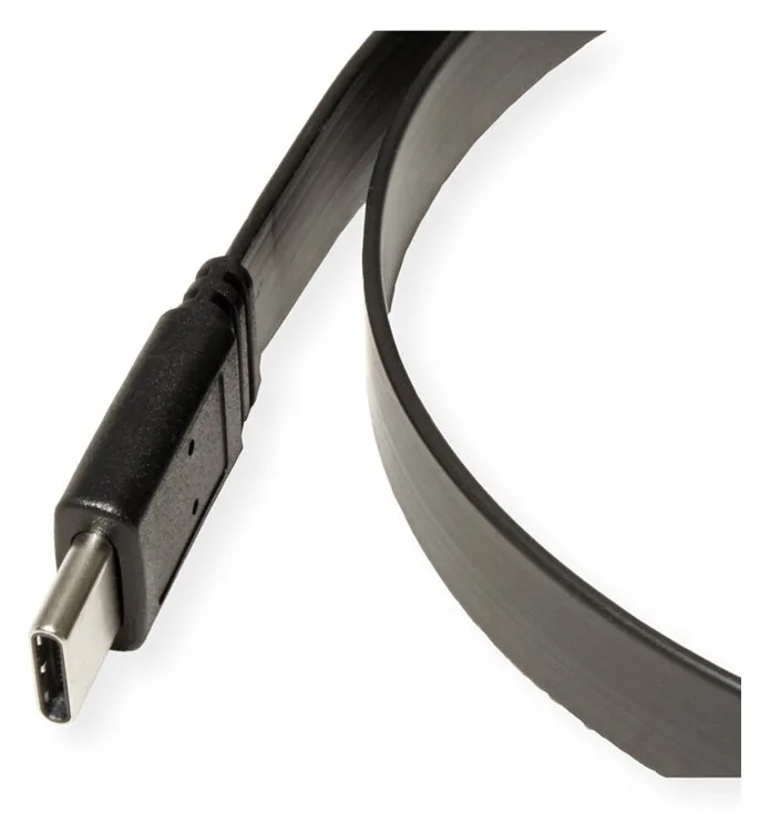 ROTRONIC-SECOMP VALUE - USB-Kabel - USB-C (M) zu USB-C (M) - USB4 Gen 3 - 20 V - 5 A - 50 cm - flach, Ansicht 2