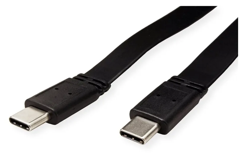 ROTRONIC-SECOMP VALUE - USB-Kabel - USB-C (M) zu USB-C (M) - USB4 Gen 3 - 20 V - 5 A - 50 cm - flach, Ansicht 3