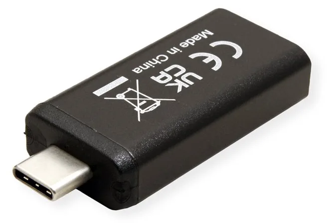 ROTRONIC-SECOMP VALUE - Videoadapter - 24 pin USB-C männlich zu HDMI weiblich - Schwarz - unterstützt 4K 60 Hz, Ansicht 2