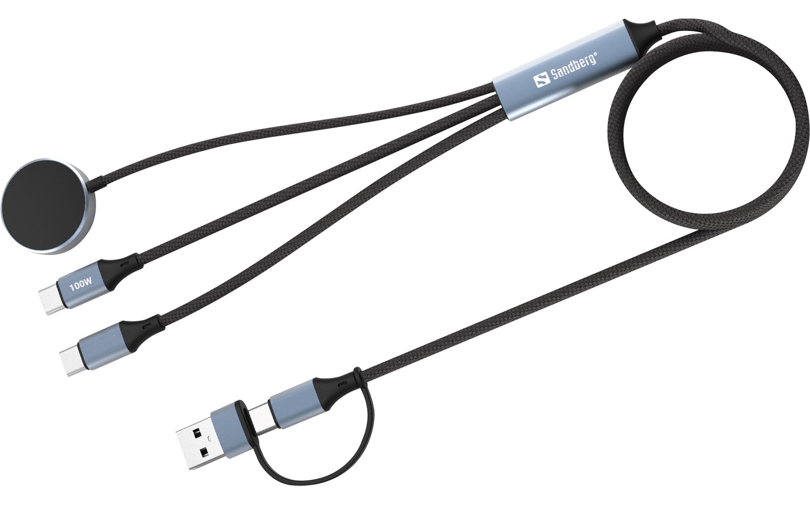 SANDBERG 3in1 Travel Charge Cable 100W - Kabel - Digital/Daten