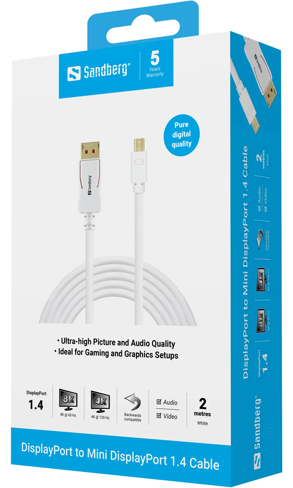SANDBERG DisplayPort-Kabel - DisplayPort (M), Ansicht 2
