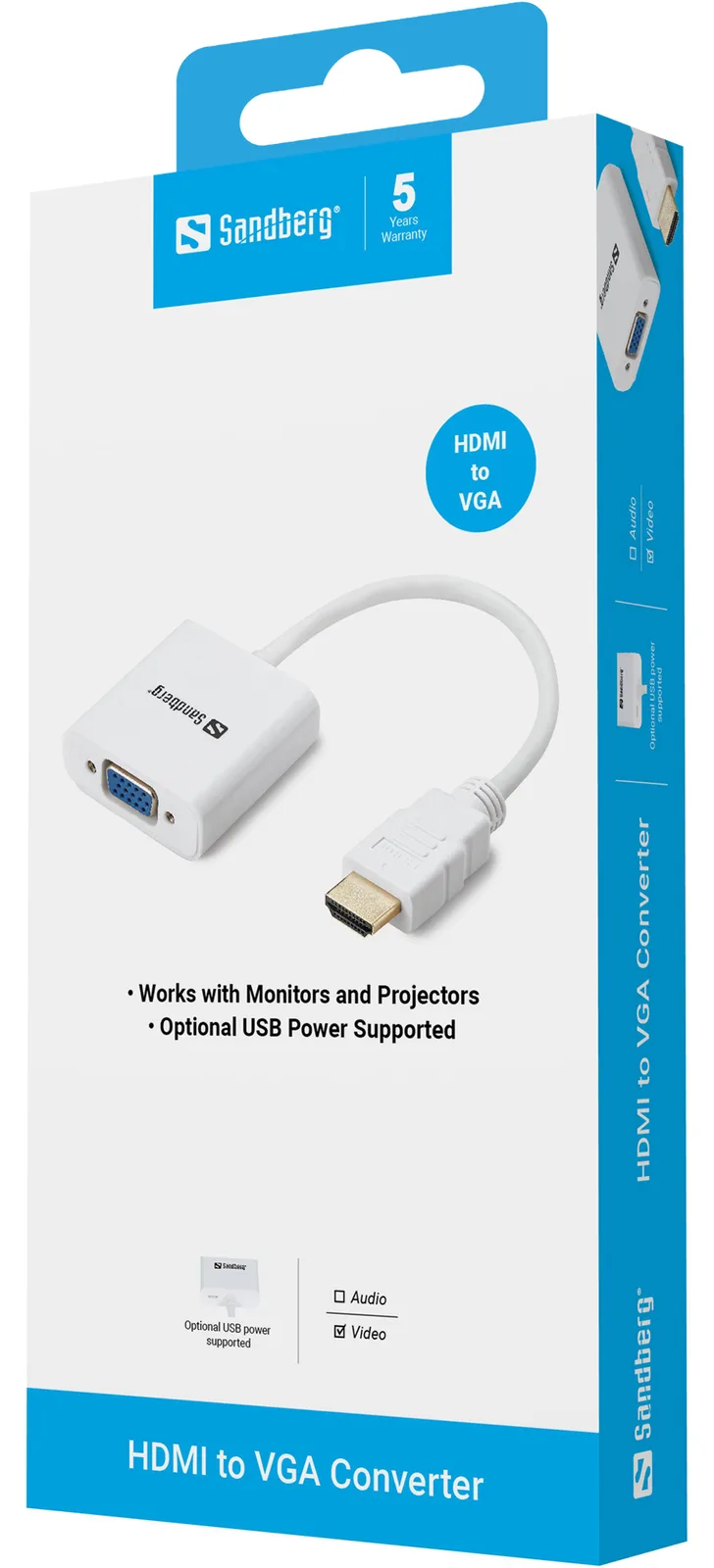 SANDBERG HDMI to VGA Converter - Videokonverter, Ansicht 2
