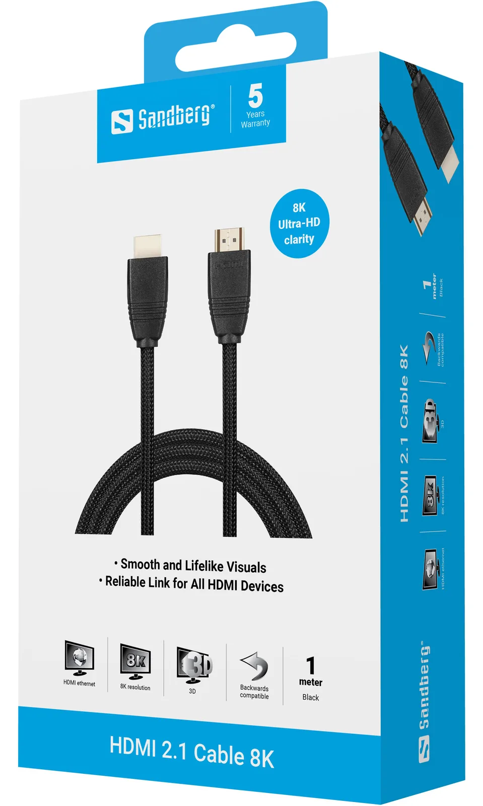 SANDBERG Highspeed - HDMI-Kabel mit Ethernet, Ansicht 2