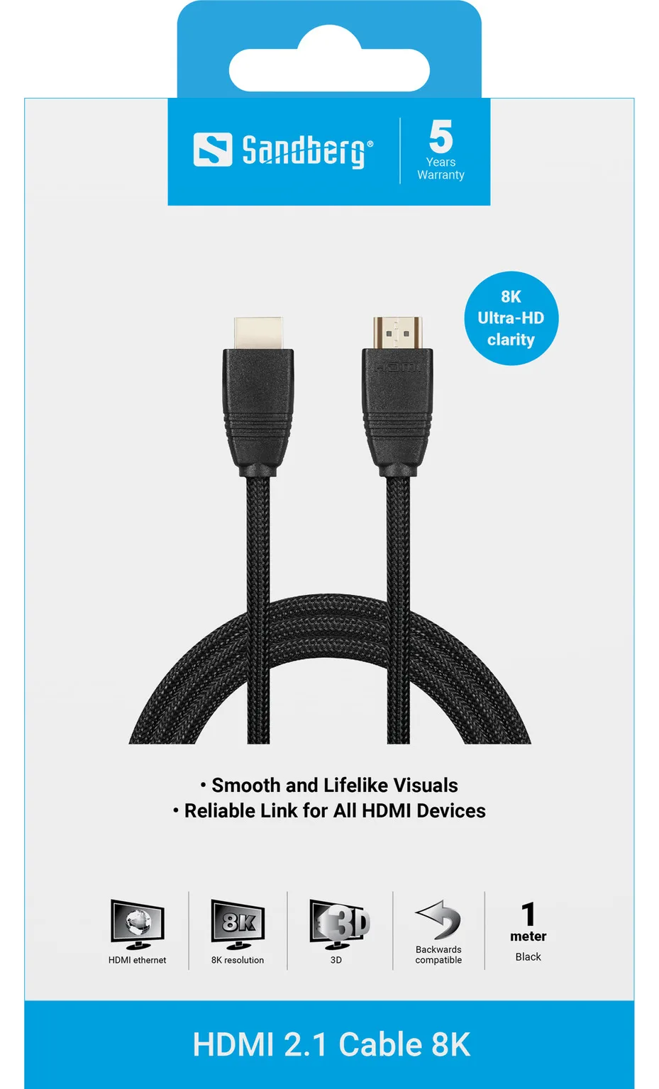 SANDBERG Highspeed - HDMI-Kabel mit Ethernet, Ansicht 3
