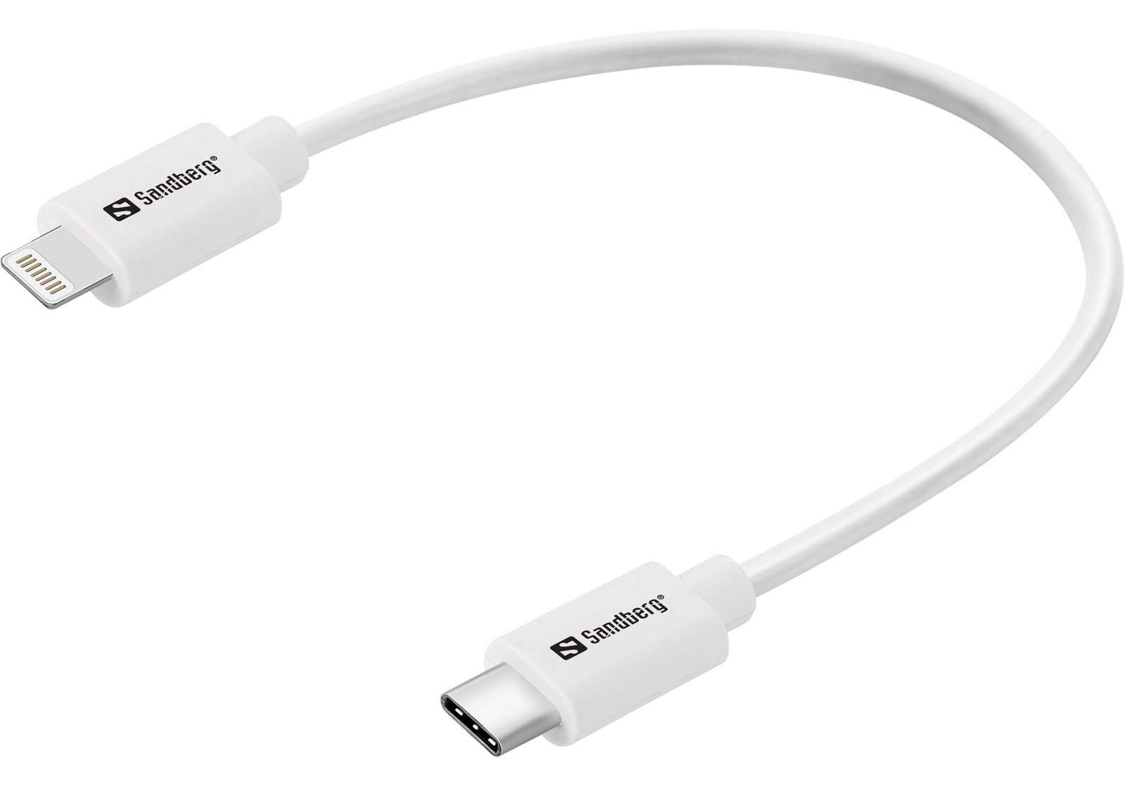 SANDBERG Lightning-Kabel - 24 pin USB-C männlich zu Lightning männlich von LumaTech