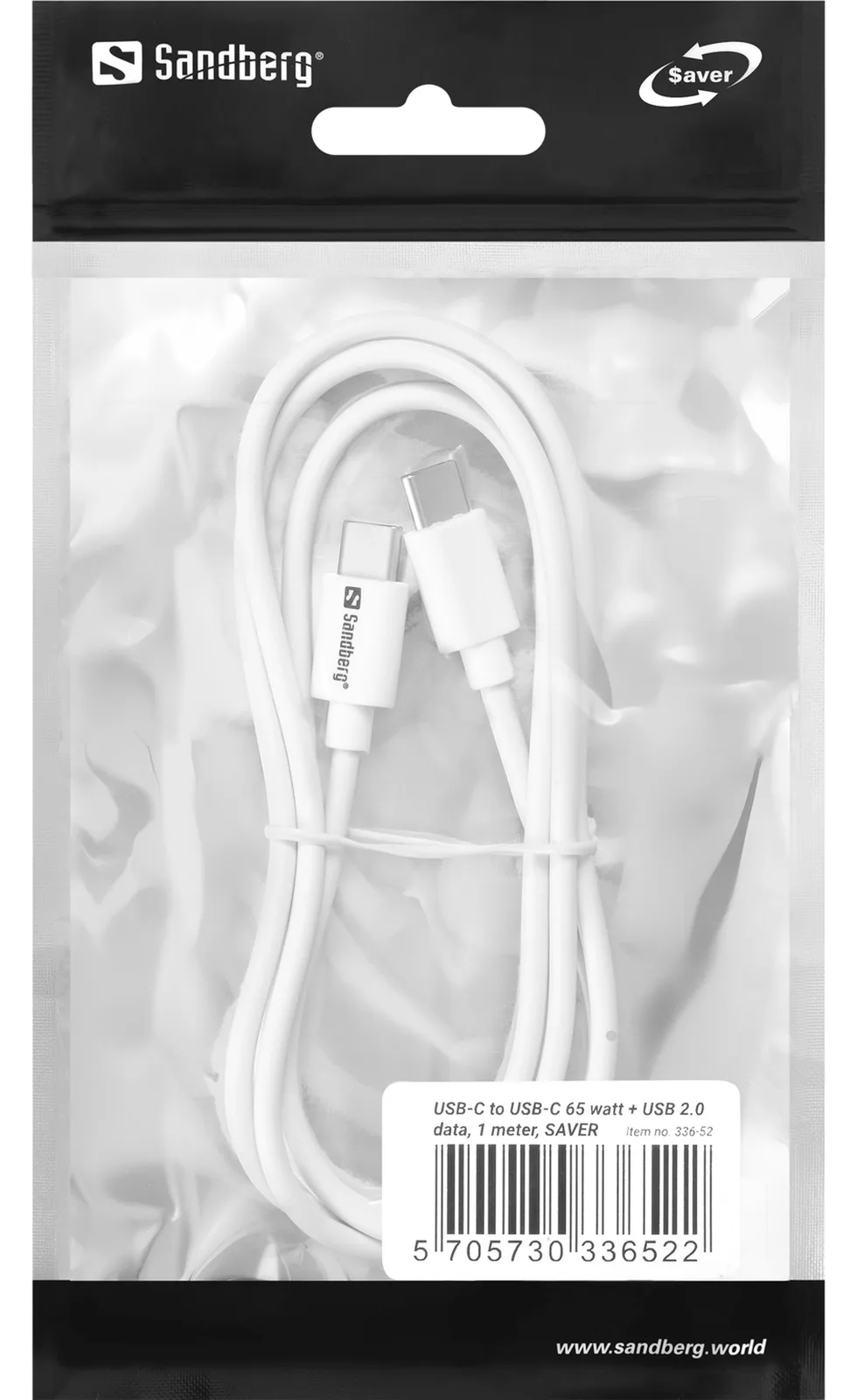 SANDBERG Saver - USB-Kabel - 24 pin USB-C (M), Ansicht 2