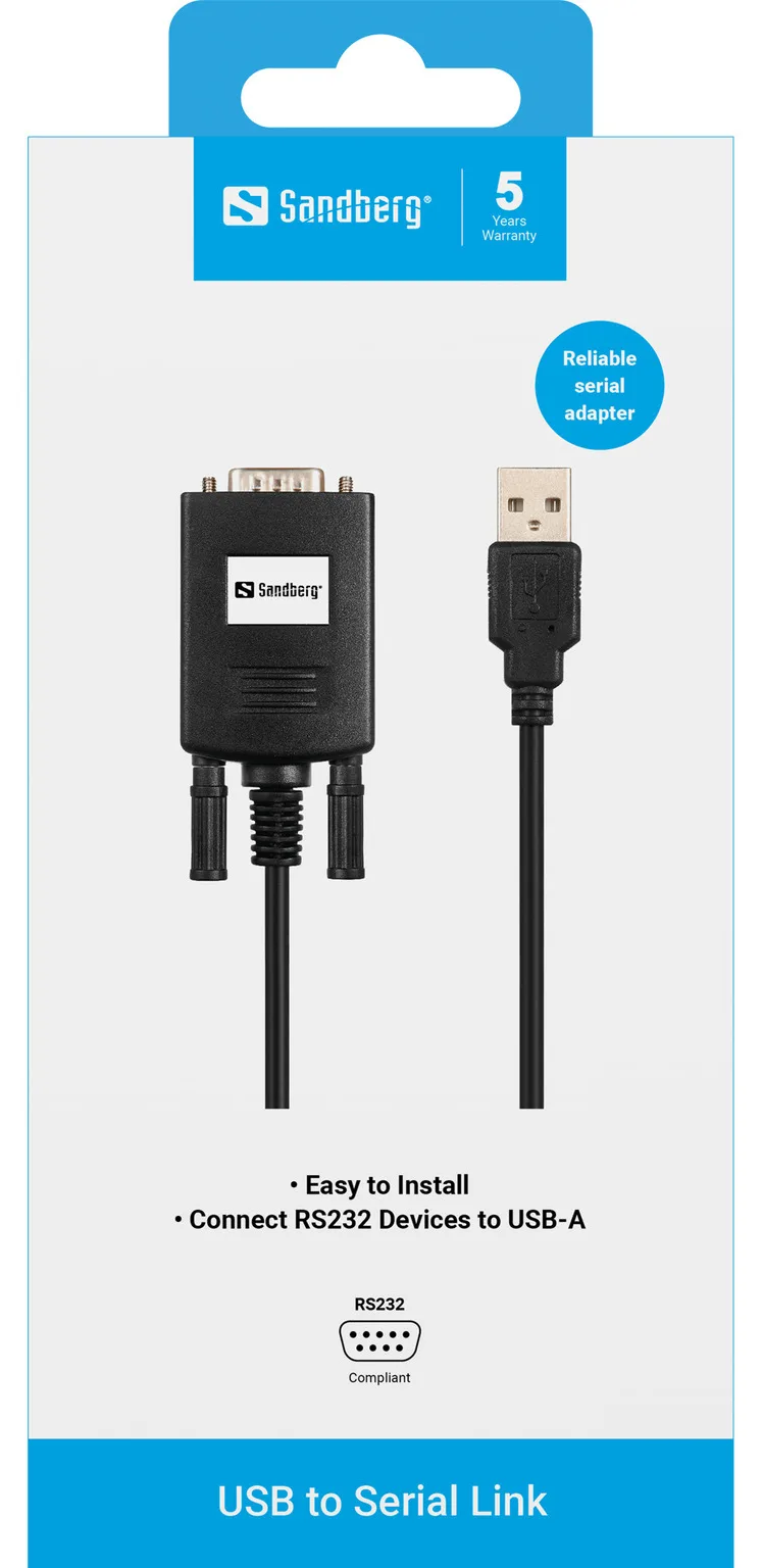 SANDBERG USB to Serial Link - Serieller Adapter, Ansicht 3