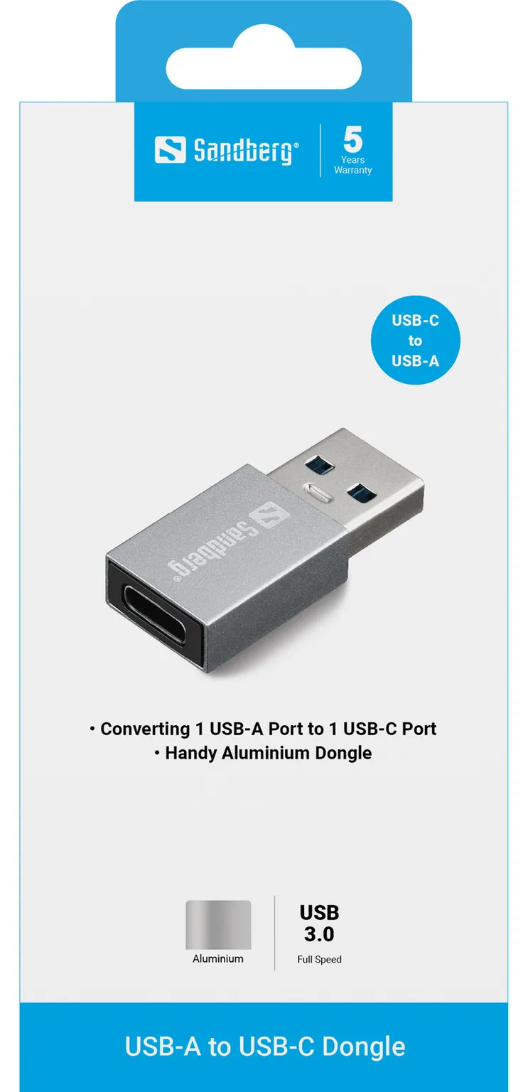 SANDBERG USB-A to USB-C Dongle, Ansicht 4