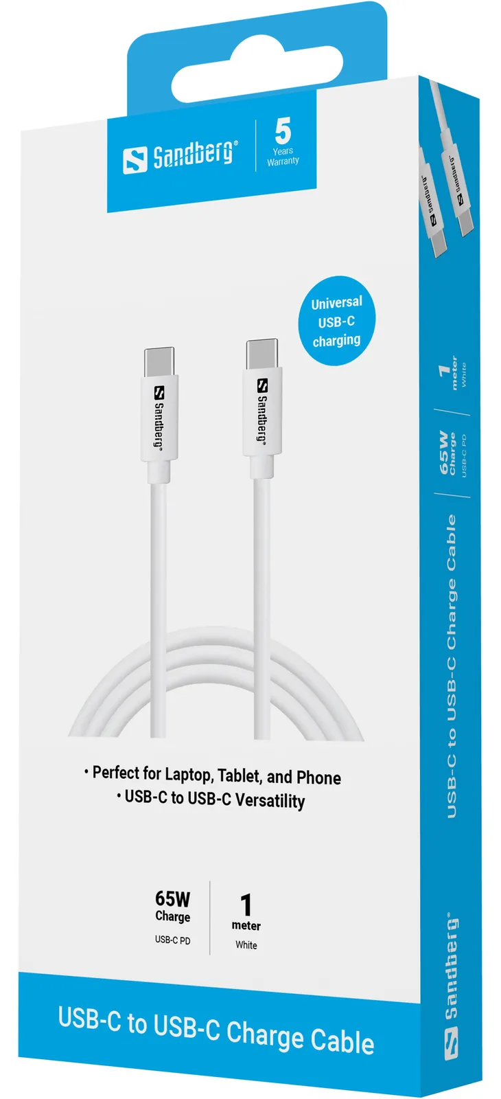 SANDBERG USB-Kabel - 24 pin USB-C (M) zu 24 pin USB-C (M), Ansicht 2