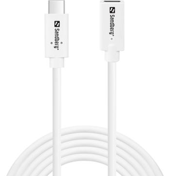 SANDBERG USB-Kabel - 24 pin USB-C (M) zu 24 pin USB-C (W) von LumaTech