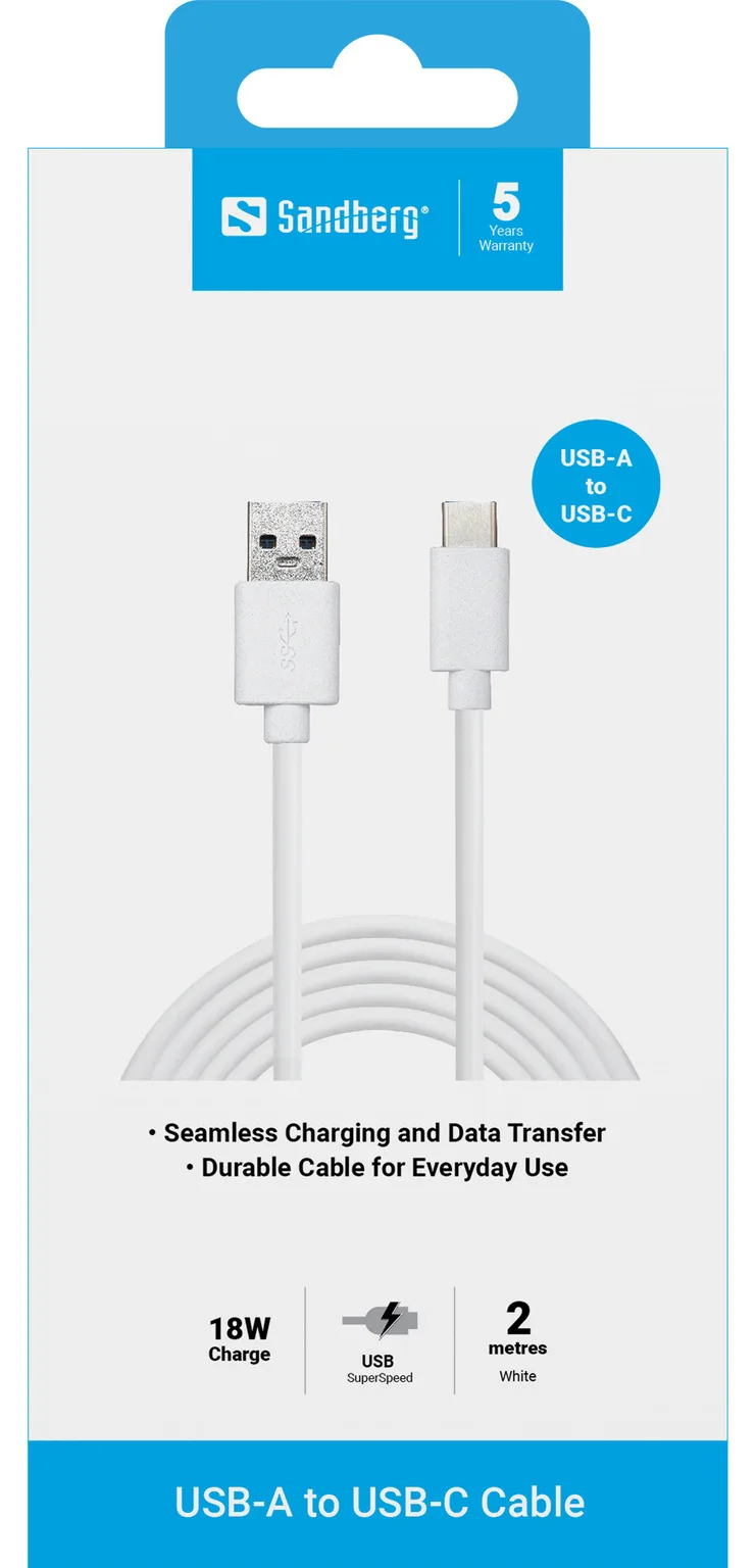 SANDBERG USB-Kabel - USB-C (M) bis USB Typ A (M), Ansicht 4