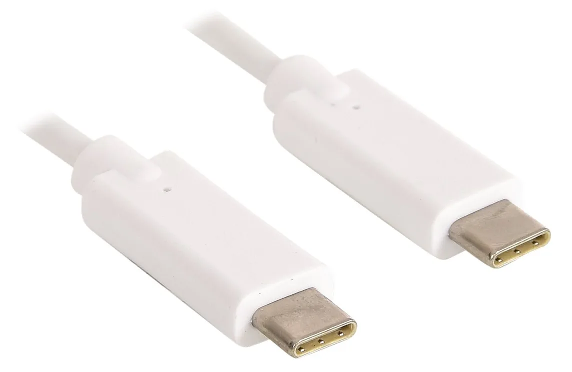 SANDBERG USB-Kabel - USB-C (M) bis USB-C (M) - Weiß, Ansicht 3