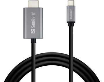 SANDBERG Video- / Audiokabel - USB-C männlich bis HDMI männlich von LumaTech