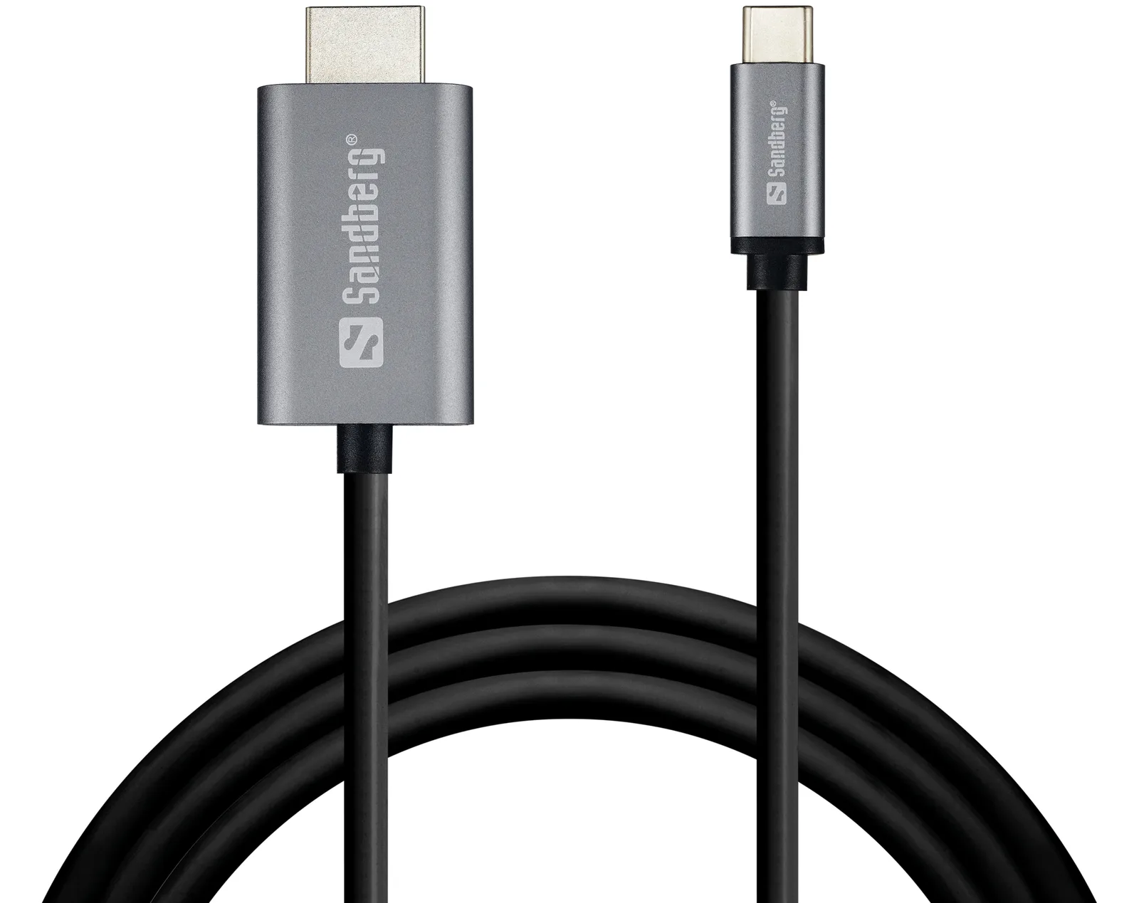 SANDBERG Video- / Audiokabel - USB-C männlich bis HDMI männlich, Ansicht 2