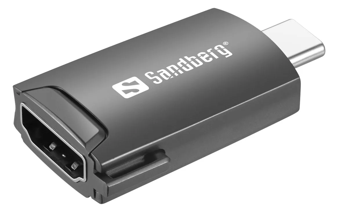 SANDBERG Videoadapter - 24 pin USB-C männlich zu HDMI weiblich, Ansicht 3