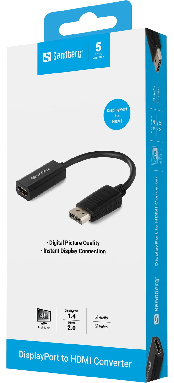 SANDBERG Videoadapter - DisplayPort männlich, Ansicht 2