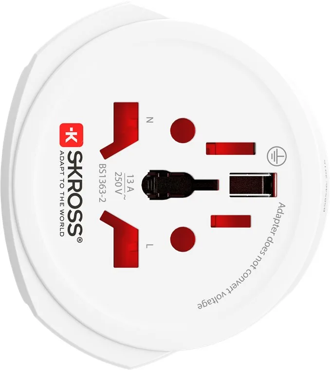 SKROSS 61260 - Universal - Universal - 100 - 250 V - Weiß - 65 mm - 72 mm, Ansicht 4