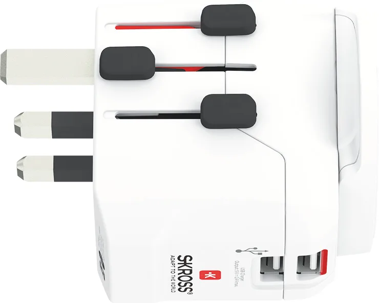 SKROSS Weltreiseadapter Pro Light USB 2 x A - Adapter - Digital/Daten, Ansicht 4
