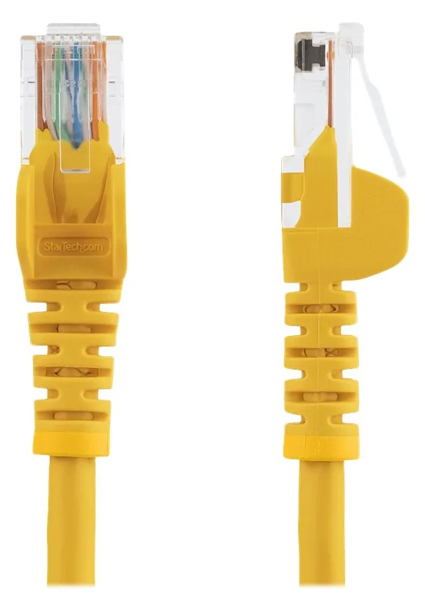 StarTech.com 0,5m Cat5e Ethernet Netzwerkkabel Snagless mit RJ45 - Cat 5e UTP Kabel - Gelb - Patch-Kabel - RJ-45 (M), Ansicht 4