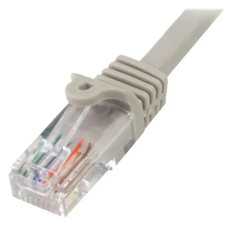 StarTech.com 0,5m Cat5e Ethernet Netzwerkkabel Snagless mit RJ45 - Cat 5e UTP Kabel - Grau - Patch-Kabel - RJ-45 (M), Ansicht 2