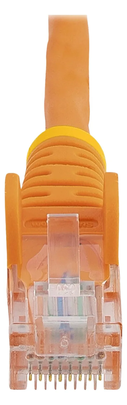 StarTech.com 0,5m Cat5e Ethernet Netzwerkkabel Snagless mit RJ45 - Cat 5e UTP Kabel - Orange - Patch-Kabel - RJ-45 (M), Ansicht 3