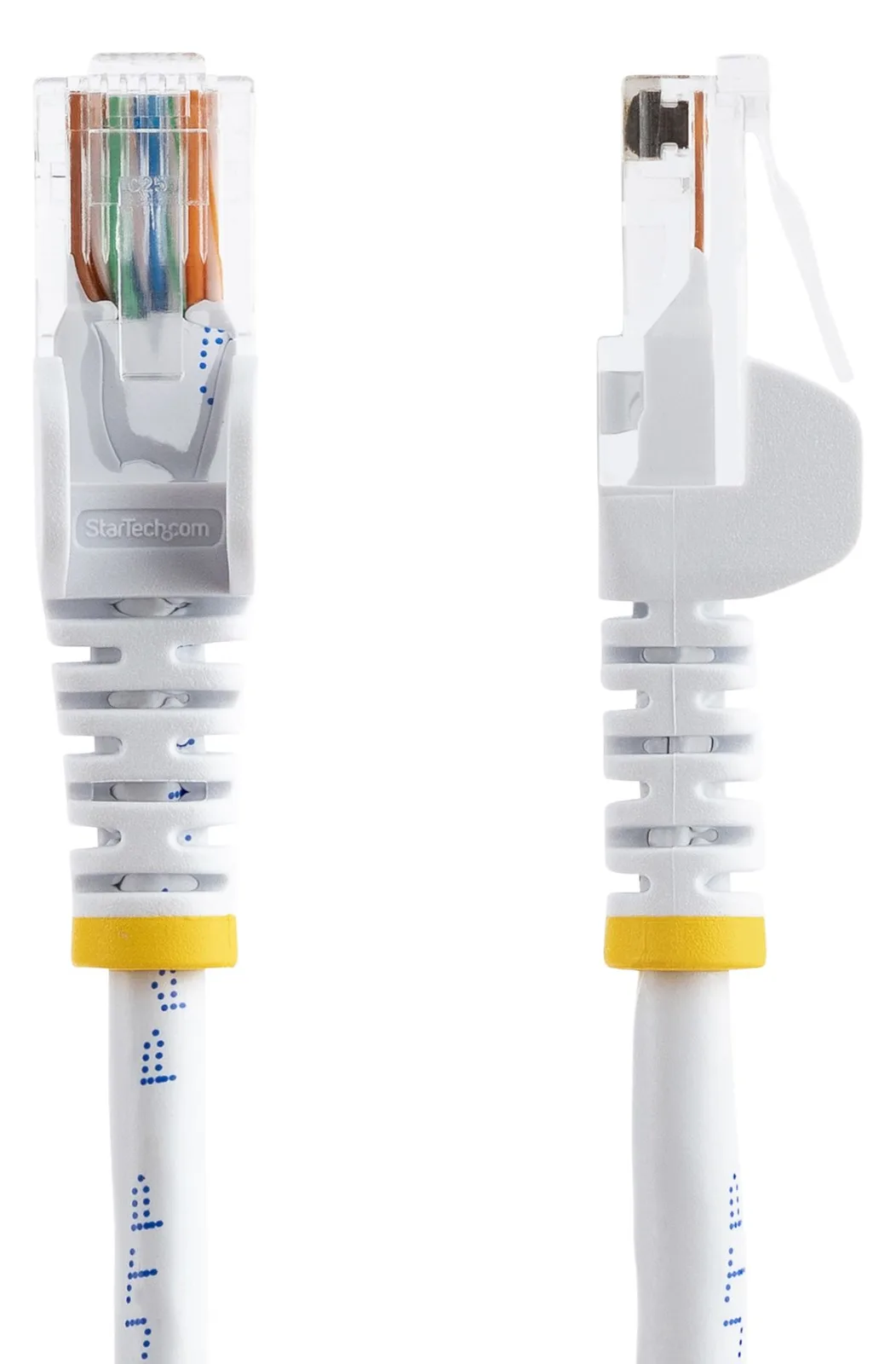 StarTech.com 0,5m Cat5e Ethernet Netzwerkkabel Snagless mit RJ45 - Cat 5e UTP Kabel - Weiß - Patch-Kabel - RJ-45 (M), Ansicht 2