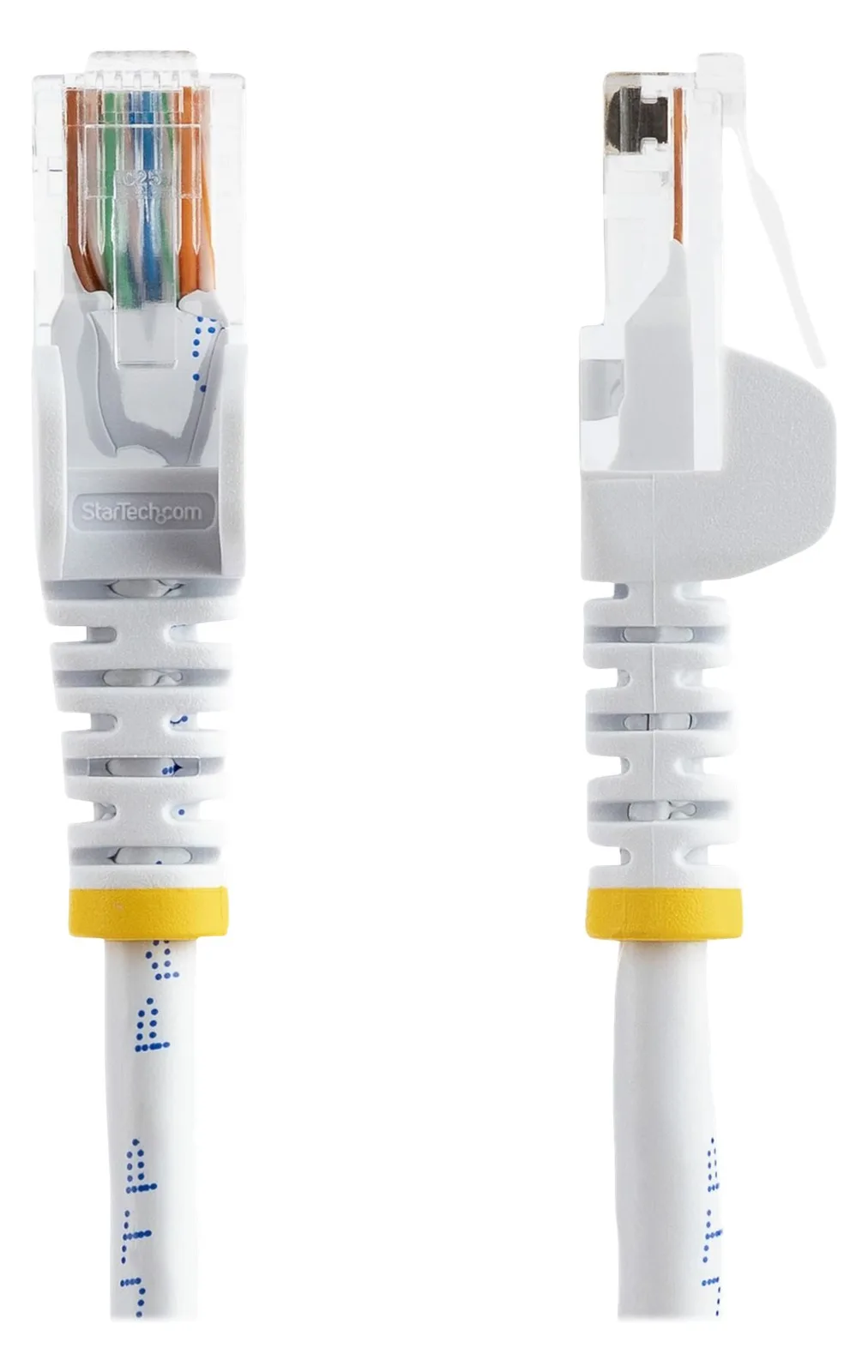 StarTech.com 0,5m Cat5e Ethernet Netzwerkkabel Snagless mit RJ45 - Cat 5e UTP Kabel - Weiß - Patch-Kabel - RJ-45 (M), Ansicht 3
