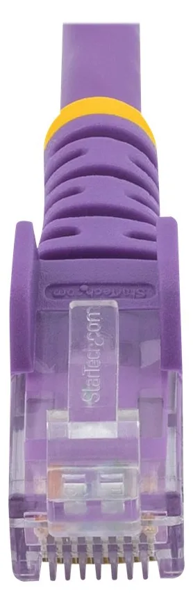 StarTech.com 0,5m Cat6 Snagless RJ45 Ethernet Netzwerkkabel - Lila - 50cm Cat 6 UTP Kabel - Netzwerkkabel - RJ-45 (M), Ansicht 2
