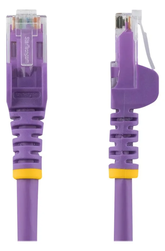 StarTech.com 0,5m Cat6 Snagless RJ45 Ethernet Netzwerkkabel - Lila - 50cm Cat 6 UTP Kabel - Netzwerkkabel - RJ-45 (M), Ansicht 3
