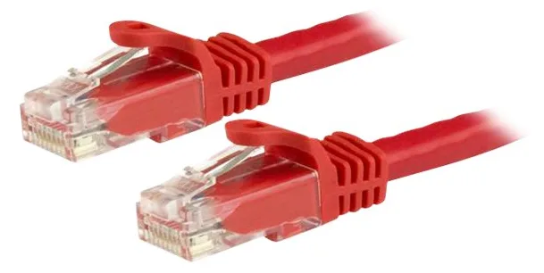 StarTech.com 0,5m Cat6 Snagless RJ45 Ethernet Netzwerkkabel - Rot - 50cm Cat 6 UTP Kabel - Netzwerkkabel - RJ-45 (M), Ansicht 2