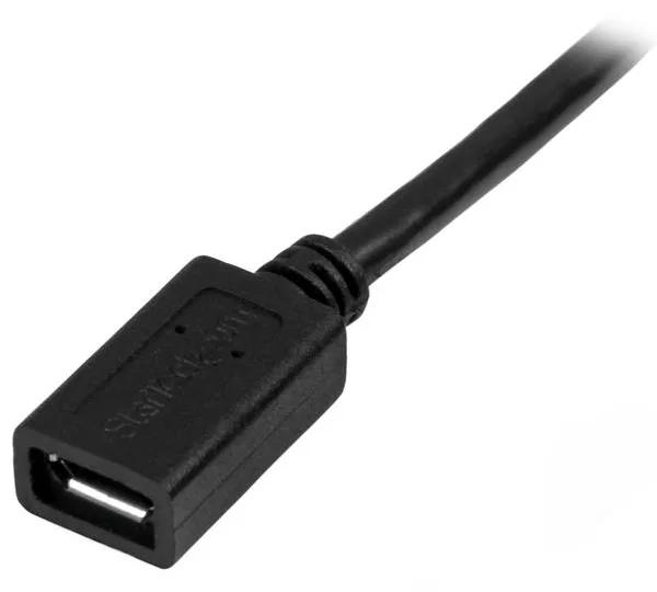 StarTech.com 0,5m Micro USB Verlängerungskabel - Stecker/Buchse - Micro USB Stecker zu Micro USB Buchse Kabel, Ansicht 4