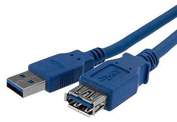 StarTech.com 1 m SuperSpeed USB 3.0 Verlängerungskabel - USB 3 Typ-A Kabel Verlängerung - Stecker/ Buchse - Blau von LumaTech