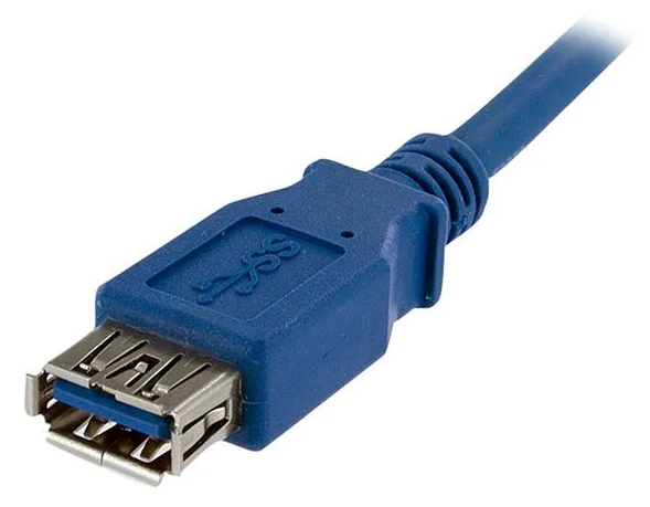 StarTech.com 1 m SuperSpeed USB 3.0 Verlängerungskabel - USB 3 Typ-A Kabel Verlängerung - Stecker/ Buchse - Blau, Ansicht 4