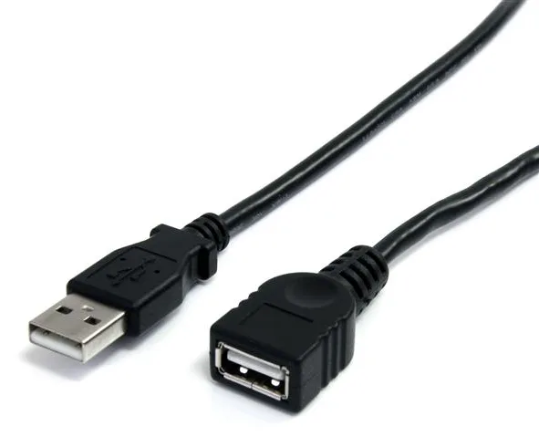 StarTech.com 1,8m USB 2.0 A Verlängerungskabel - Stecker / Buchse - USB Verlängerung - Schwarz, Ansicht 2
