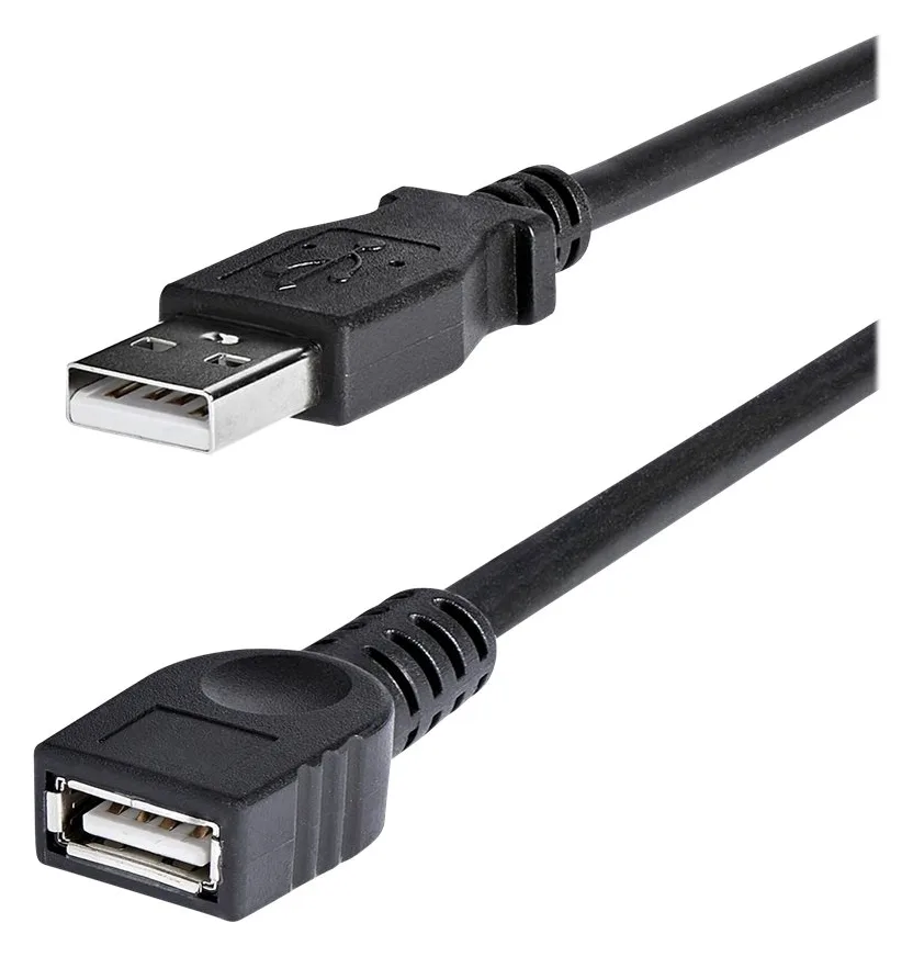 StarTech.com 1,8m USB 2.0 A Verlängerungskabel - Stecker / Buchse - USB Verlängerung - Schwarz, Ansicht 3