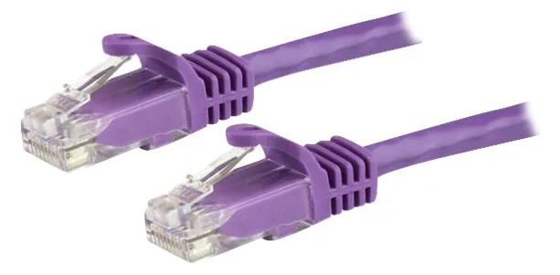 StarTech.com 1.5m CAT6 Ethernet Cable, 10 Gigabit Snagless RJ45 650MHz 100W PoE Patch Cord - Lila, Ansicht 2