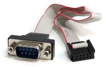 StarTech.com 10 Pin Motherboard Pinheader auf serielles DB9 Kabel - Interner Pinheader auf RS232 Adapter - 40cm von LumaTech