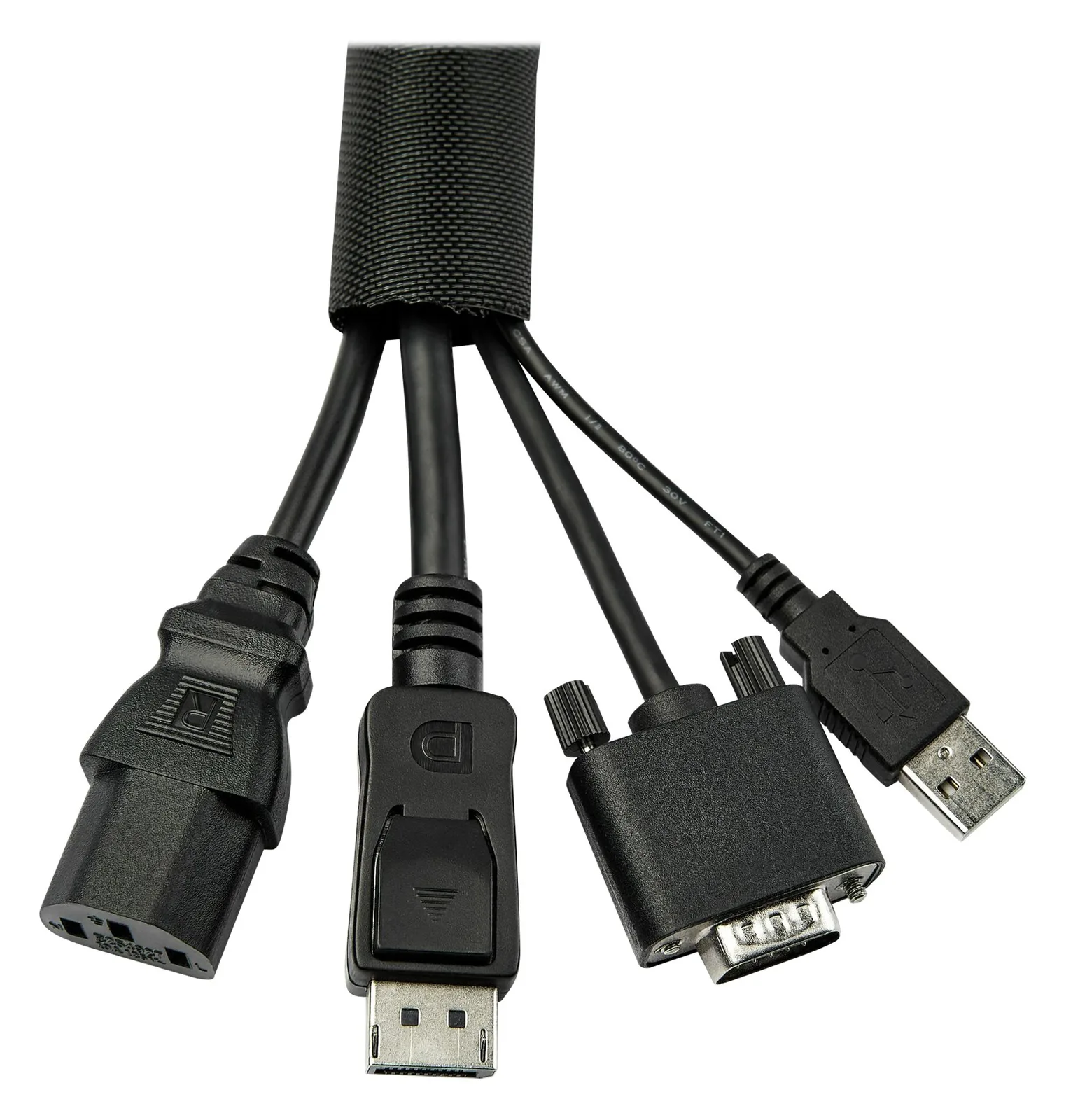 StarTech.com 15' (4.6m) Cable Management Sleeve, Flexible Coiled Cable Wrap, 1-1.5 diameter Expandable Sleeve, Ansicht 3