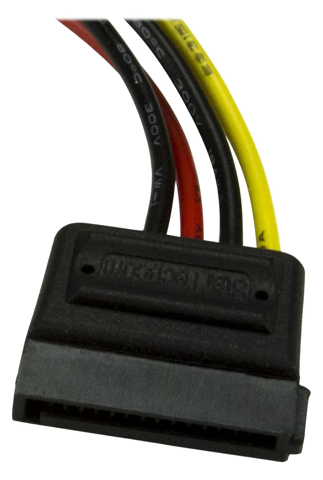 StarTech.com 15cm 4 Pin Molex auf SATA Kabel - LP4 / Serial-ATA Stromadapter - S-ATA 15 Pin Buchse, Ansicht 3
