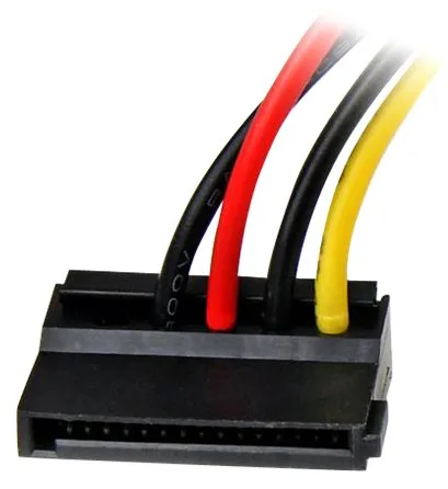 StarTech.com 15cm 4-Pin Molex auf SATA Kabel links gewinkelt - Stecker/Buchse - Netzteil - SATA-Stromstecker (M), Ansicht 2