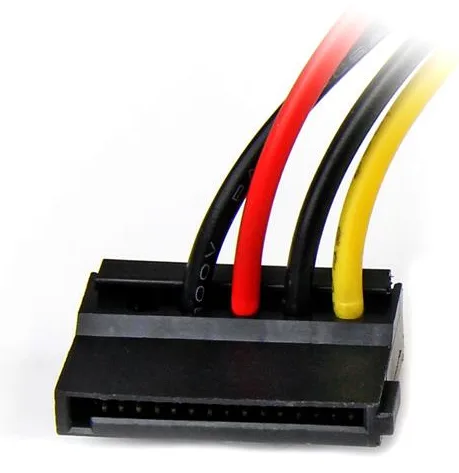 StarTech.com 15cm 4-Pin Molex auf SATA Kabel links gewinkelt - Stecker/Buchse - Netzteil - SATA-Stromstecker (M), Ansicht 4