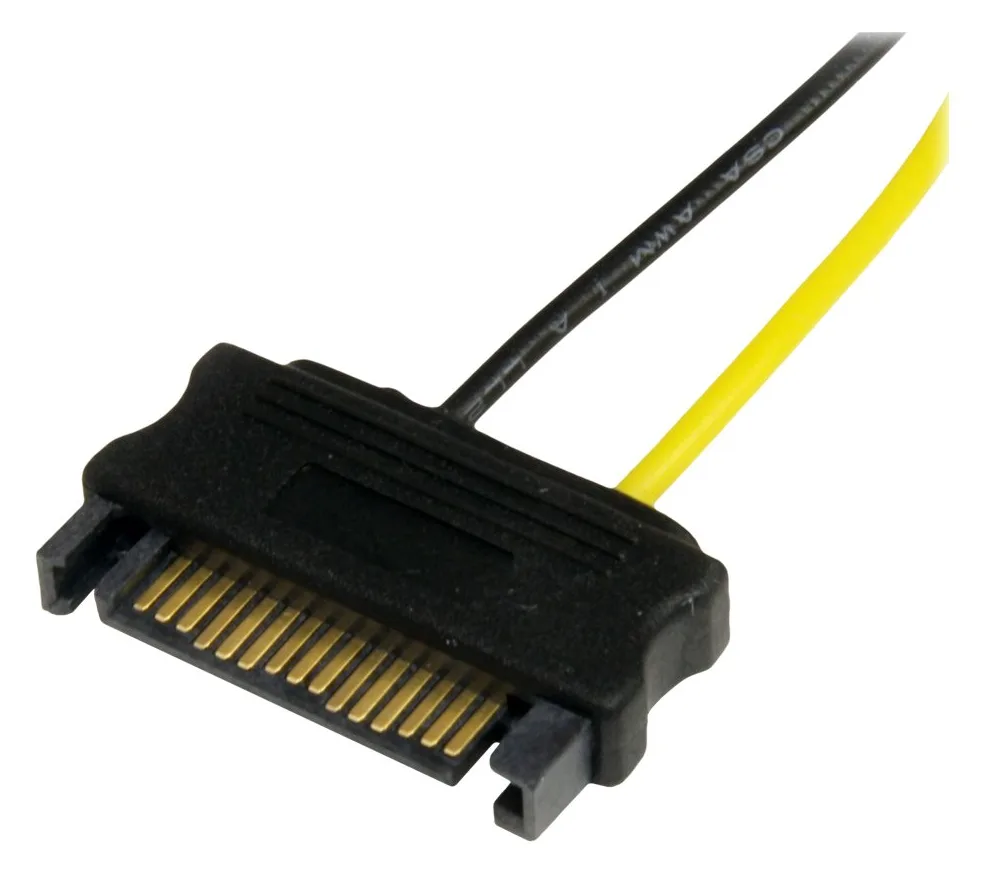 StarTech.com 15cm SATA Strom auf 6 pin PCI Express Grafikkarten Stromkabel - PCIe Y-Kabel Adapter - Stromkabel, Ansicht 3