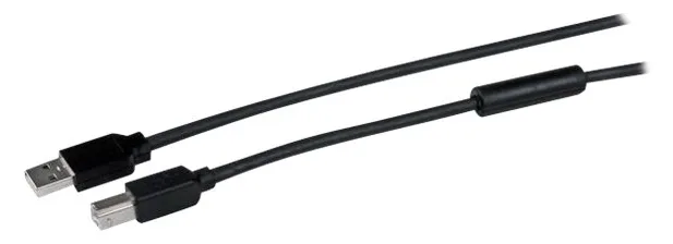 StarTech.com 15m aktives USB 2.0 A auf B Kabel - Stecker/Stecker - USB Druckerkabel 1x USB A / 1x USB B - Schwarz, Ansicht 2