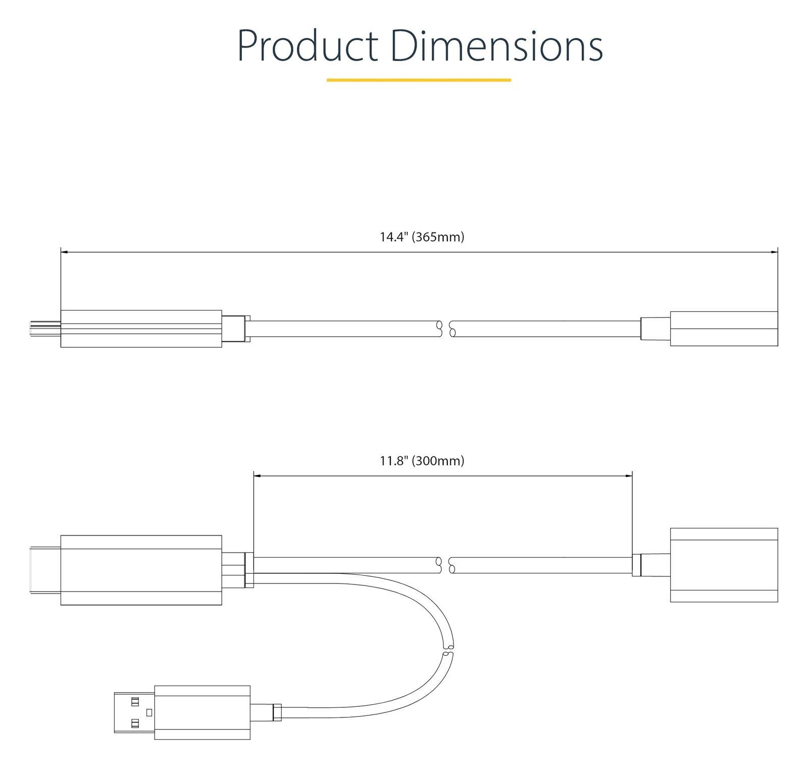 StarTech.com 1ft (30cm) HDMI to DisplayPort Adapter, Active 4K 60Hz HDMI Source to DP Monitor Adapter Cable, Ansicht 2