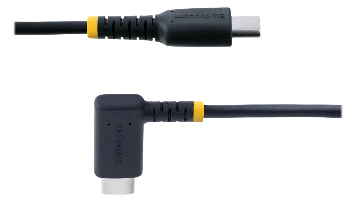 StarTech.com 1ft (30cm) USB C Charging Cable Right Angle, 60W PD 3A, Heavy Duty Fast Charge USB-C Cable, Ansicht 5