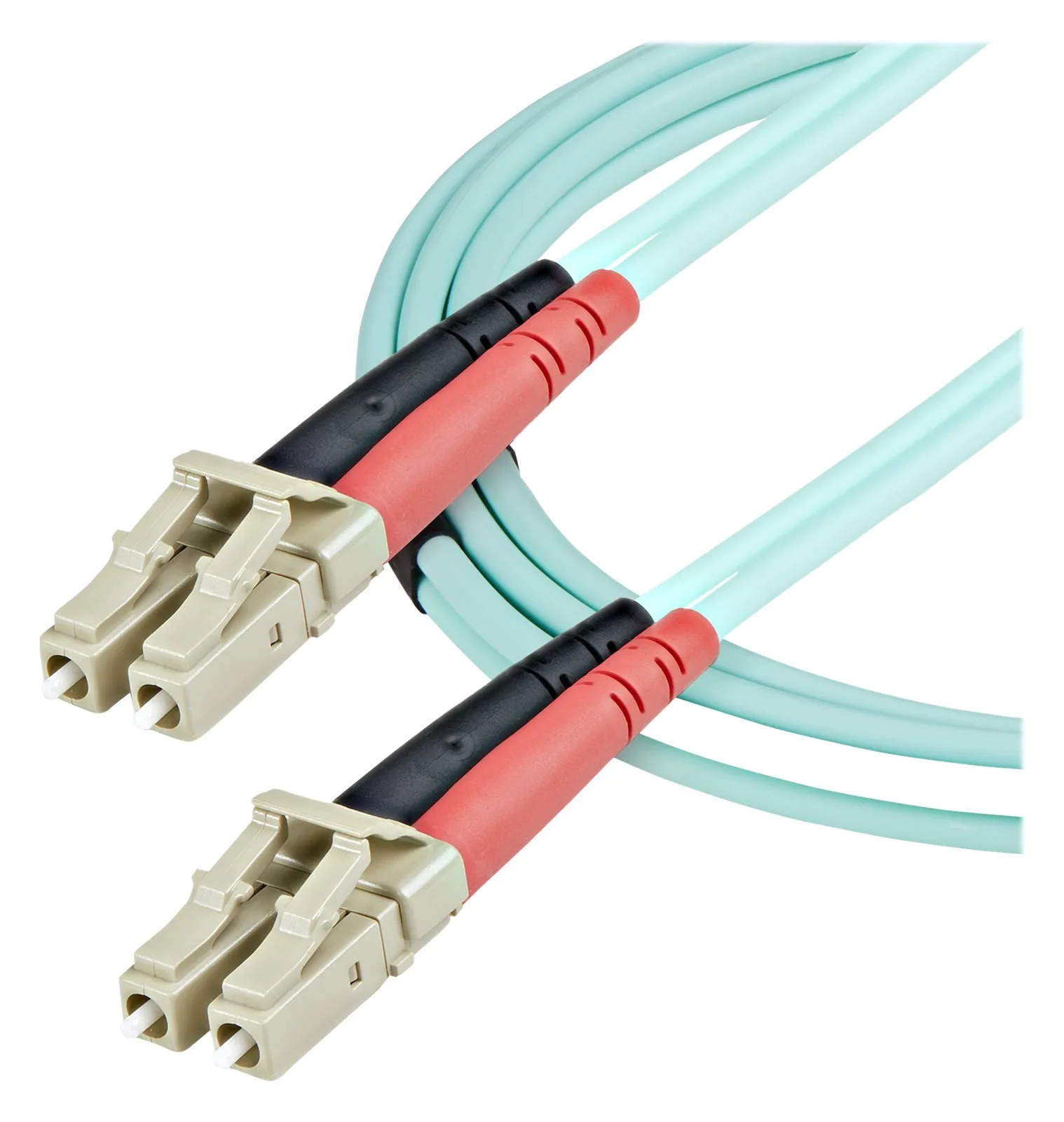 StarTech.com 1m (3ft) LC/UPC to LC/UPC OM3 Multimode Fiber Optic Cable, Full Duplex 50/125Âµm Zipcord Fiber Cable, Ansicht 3